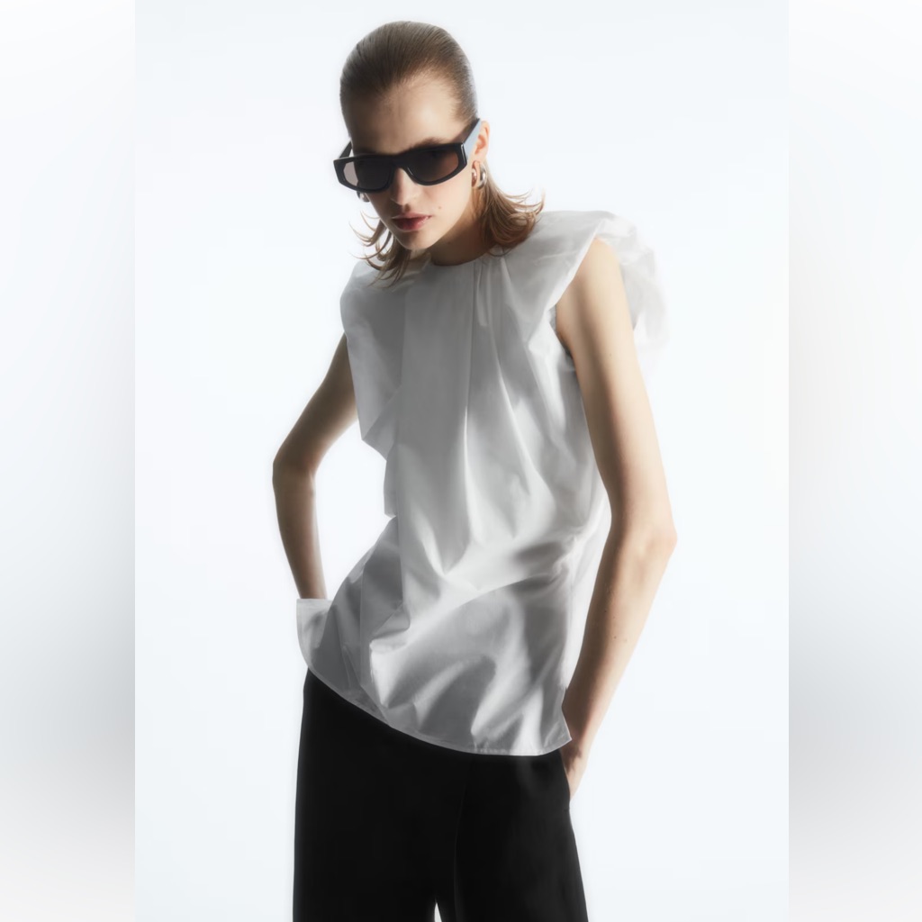 Cos Gathered Drape Top